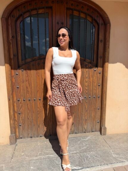 Falda pantalon volante jirafa