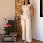 Conjunto chaleco cuello redondo