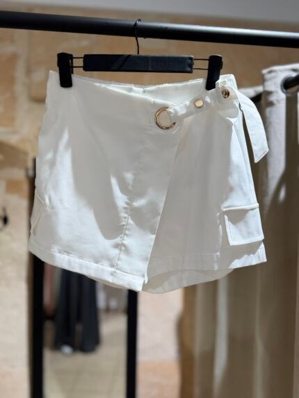 Falda pantalon blanco
