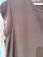 Blusa efecto lino con drapeado - Imagen 7