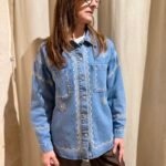 Sobrecamisa denim bordada