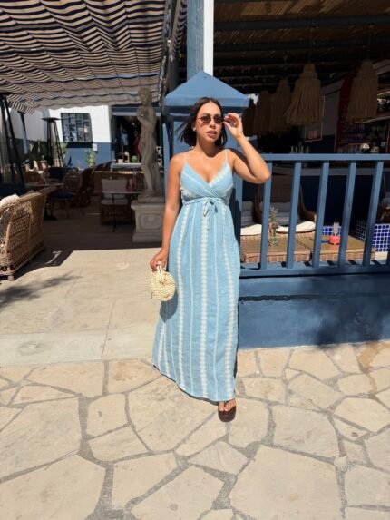 Vestido bohemio azul