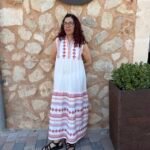 Vestido blanco con bordado