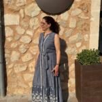 Vestido bordado efecto denim