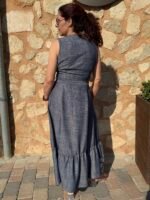 Vestido bordado efecto denim - Imagen 2