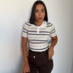 Polo rayas manga corta TU