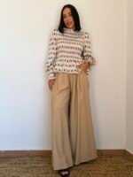 Blusa satén estampada - Imagen 3