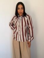 Camisa rayas cuello mao - Imagen 2