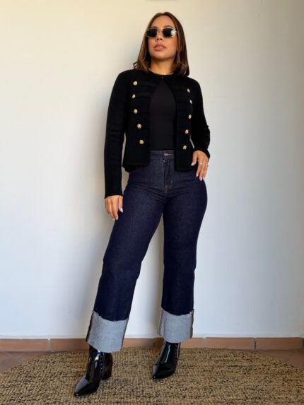 Vaquero Wide Leg dobladillo